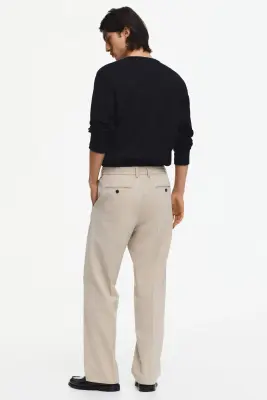Pantalon Relaxed Fit - Beige — photo 2