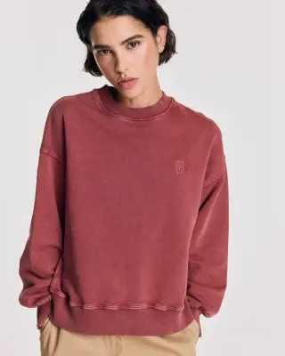 Sweat-shirt Virgile rouge sepia — photo 1