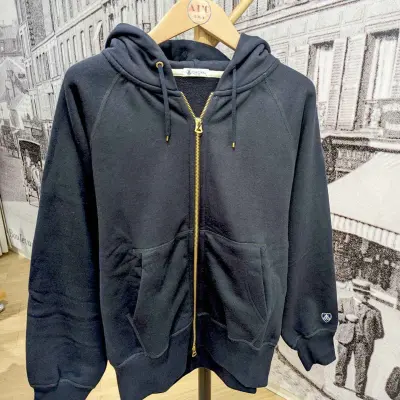 Sweat à capuche Navy 100% coton, mixte — photo 3