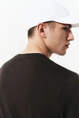T-shirt de tennis Regular Fit DryMove™ - Café foncé — photo 3