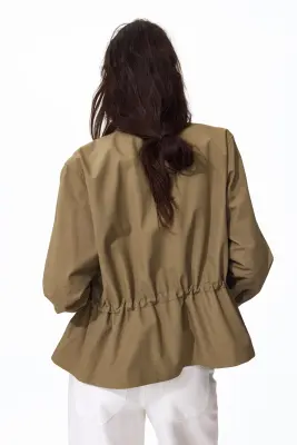 Veste en twill de coton - Vert kaki — photo 2