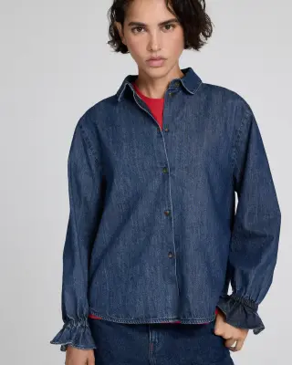Chemise Léana bleu medium — photo 1