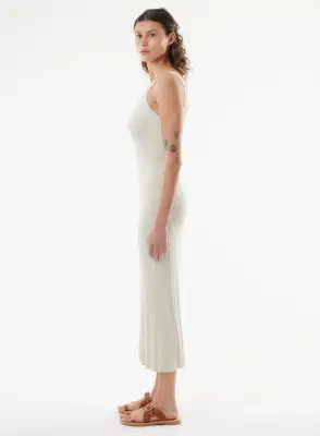 Robe en coton, viscose, élasthanne et fibre métallisée — photo 5