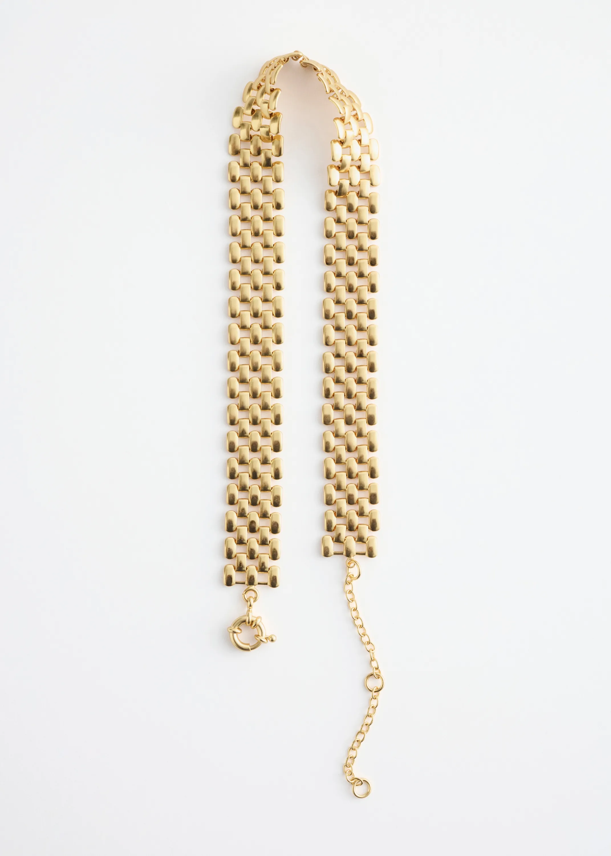 Collier ras du cou en chaîne - Doré