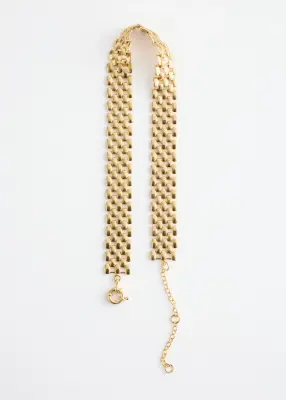 Collier ras du cou en chaîne - Doré — photo 1