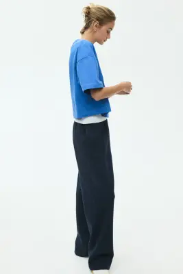 T-shirt boxy - Bleu vif — photo 4