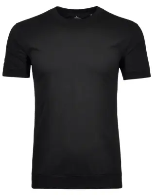 RAGMAN TEE SHIRT GRANDE LONGUEUR PIMA COTON Noir — photo 2
