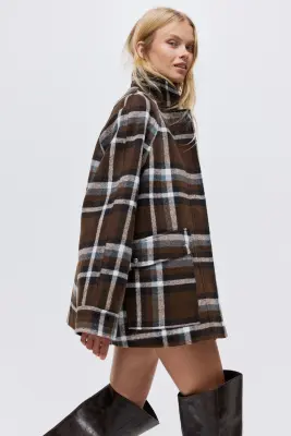 Manteau 3/4 - Marron/carreaux — photo 2