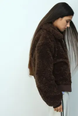 Veste duveteuse - Marron foncé — photo 3