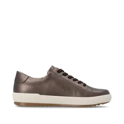 Baskets Remonte D0700-90 Taupe Métallisé - Cuir Imperméable RemonteTEX Grande Pointure Femme — photo 3