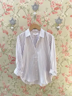 Nouveau ! XIRENA Chemise Beau Stripes Matcha Pink — photo 2