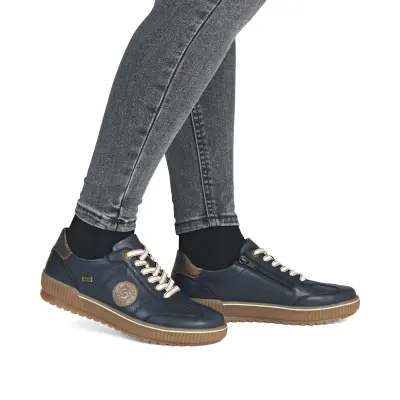 Baskets Remonte D0702-14 Bleues - Lacets Grande Pointure Femme — photo 5