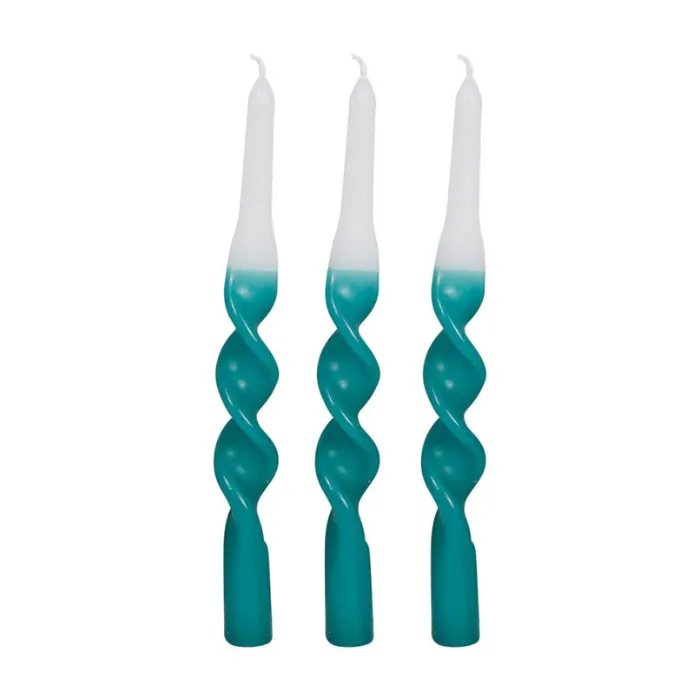 3 Bougies Chandelle Emeraude