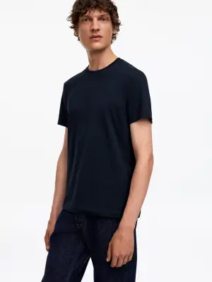 T-shirt classique 170 GSM - Bleu foncé — photo 4