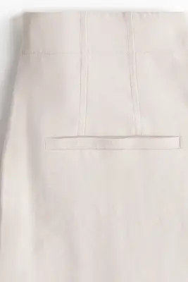 Pantalon large 7/8 - Beige clair — photo 2