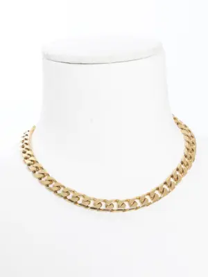 Collier chaîne en laiton doré Prix boutique 490€ — photo 2