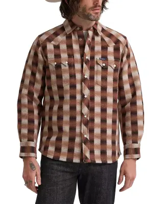 Blue Bell Wool Western Shirt Ombre — photo 1
