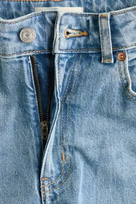 Wide High Waist Jeans - Bleu denim clair — photo 5