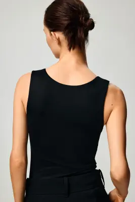 Débardeur en microfibre - Noir — photo 2