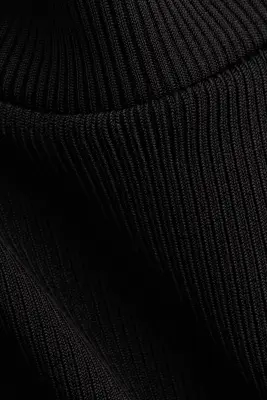 Top à col cheminée en viscose - Noir — photo 4