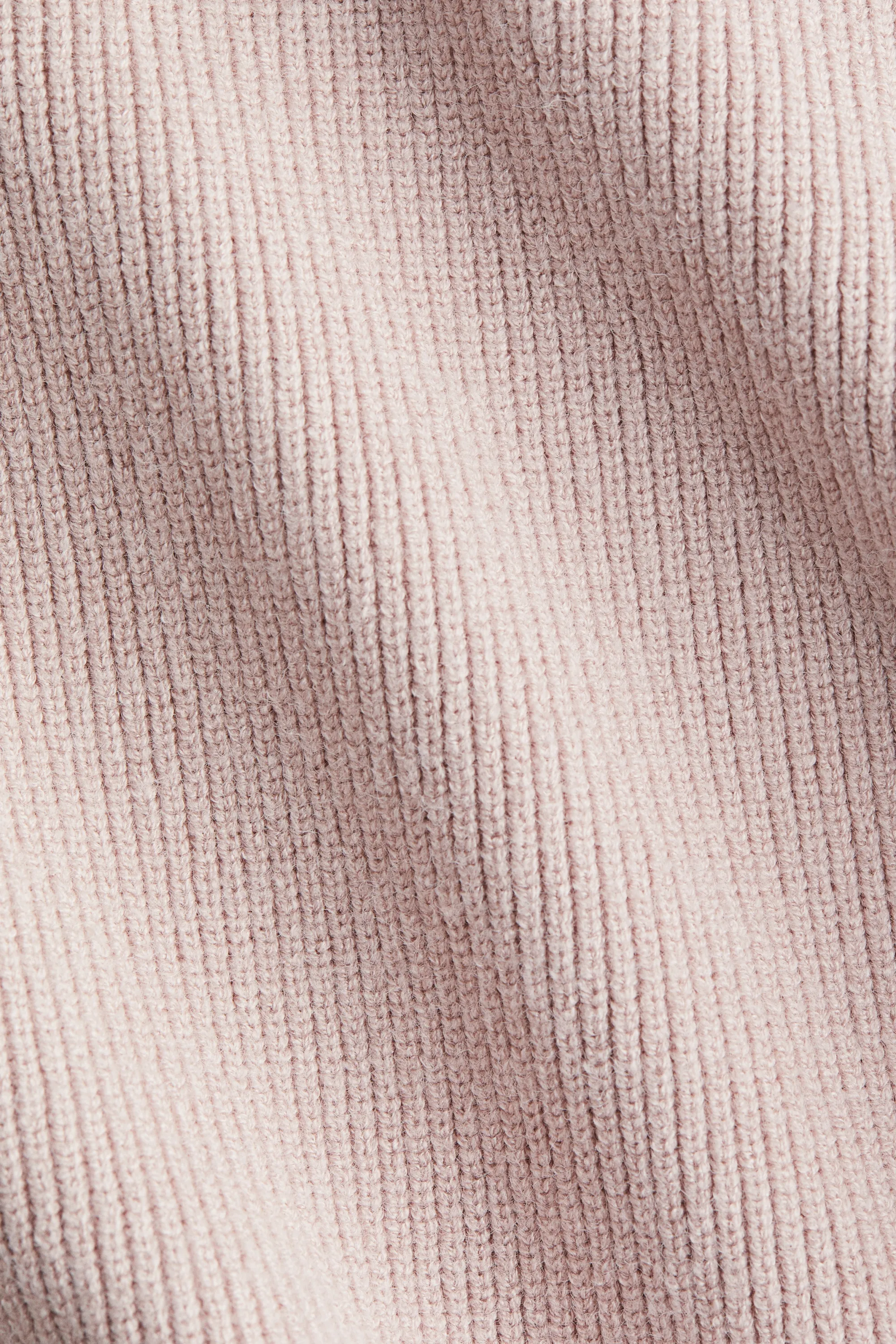 Robe en maille côtelée de viscose mélangée - Rose ancien clair