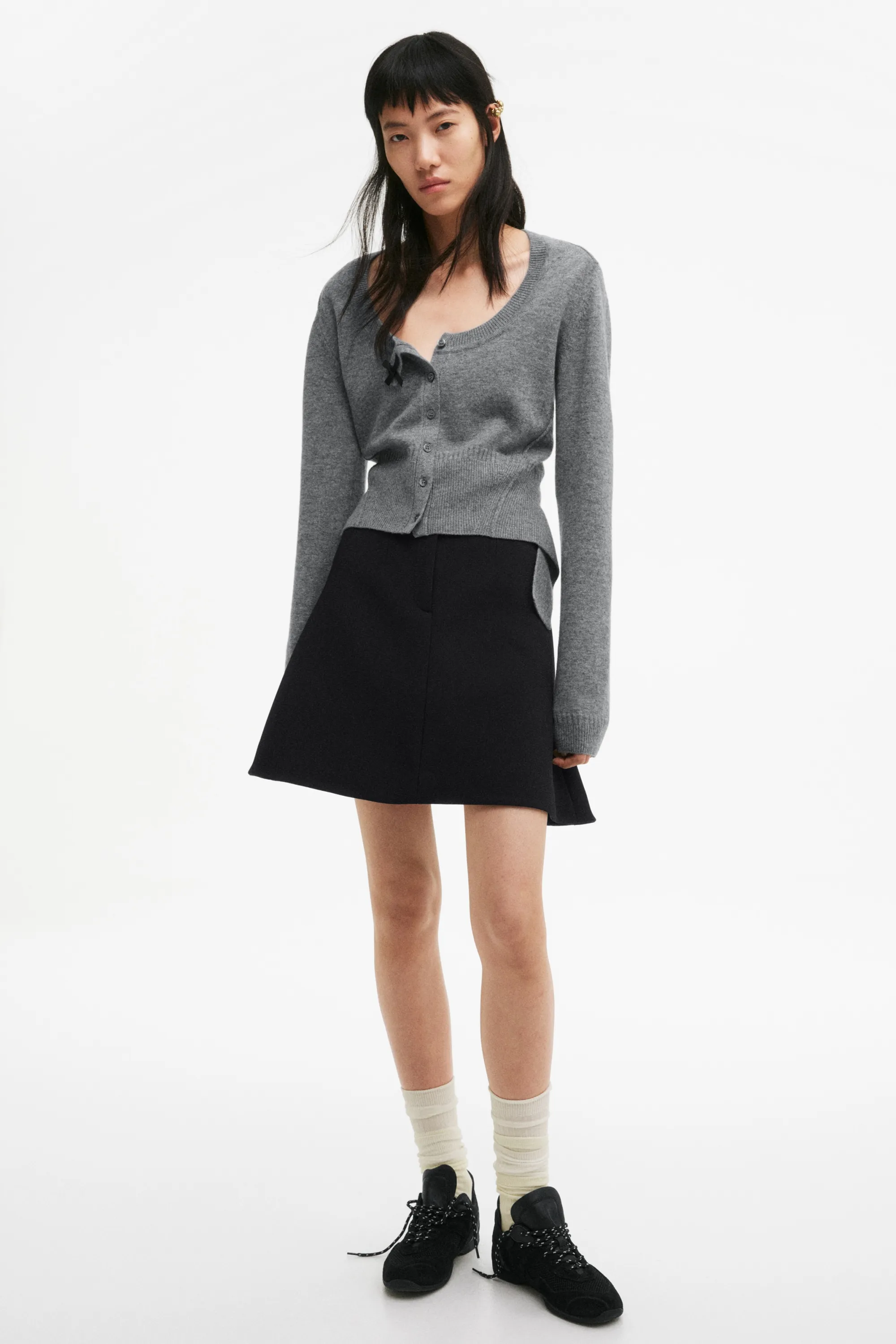 Gilet en laine - Gris chiné