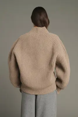 PULL FLAMAND BEIGE CHINÉ — photo 2