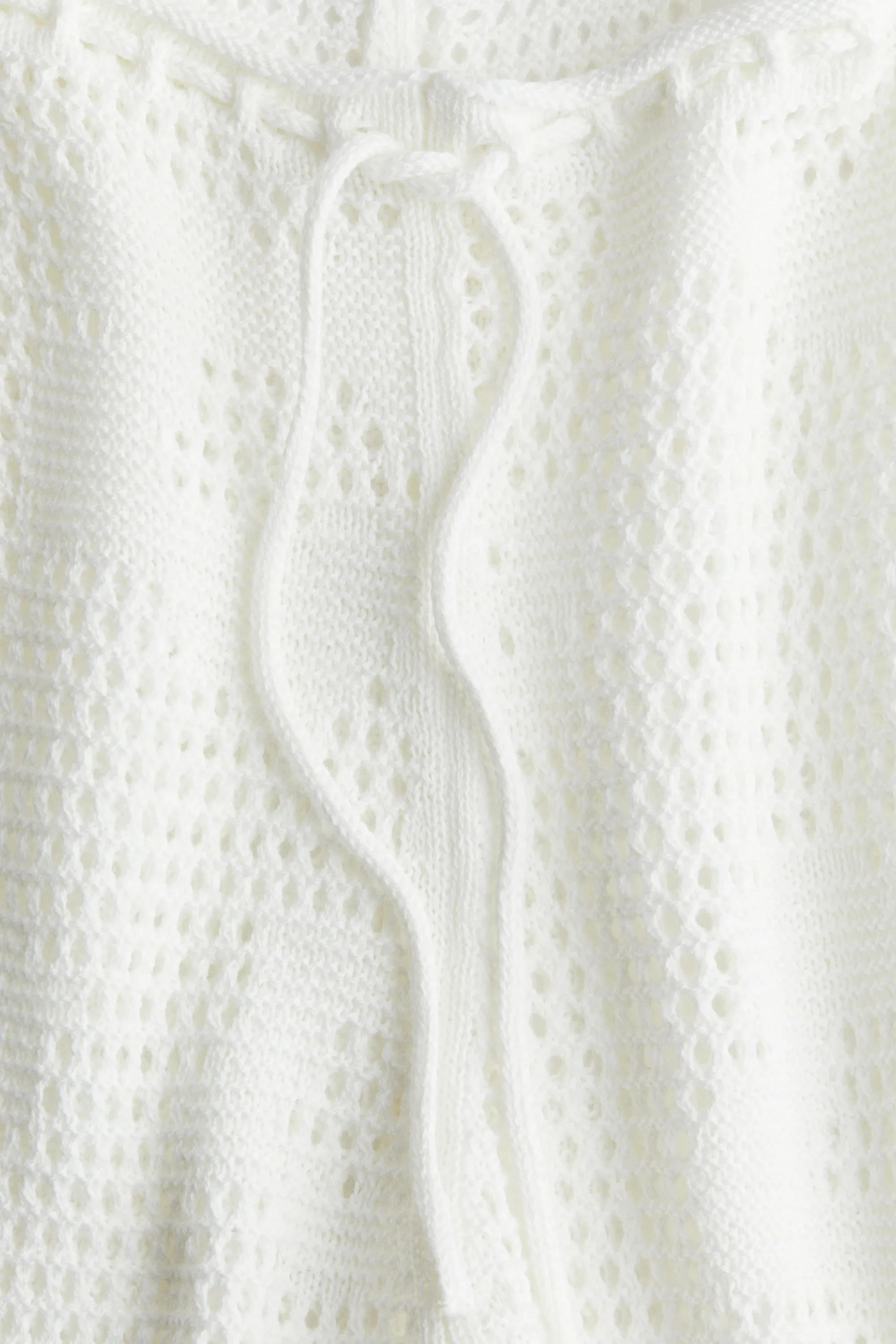 Pantalon en maille pointelle - Blanc