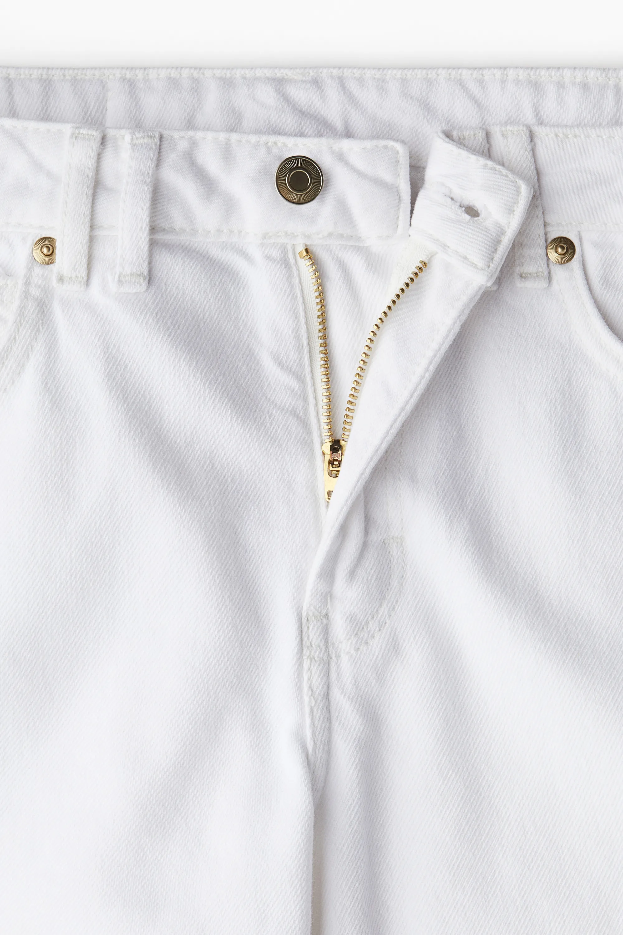 Short Bermuda en denim - Blanc