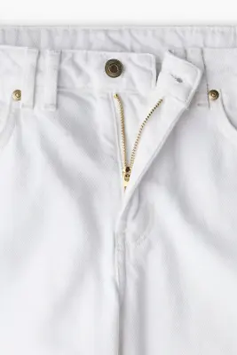 Short Bermuda en denim - Blanc — photo 1