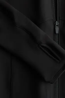 Veste de sport chaude avec capuche et zip DryMove™ - Noir — photo 4