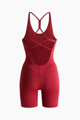 Combi-short de sport SculptMove™ - Rouge brûlé — photo 4