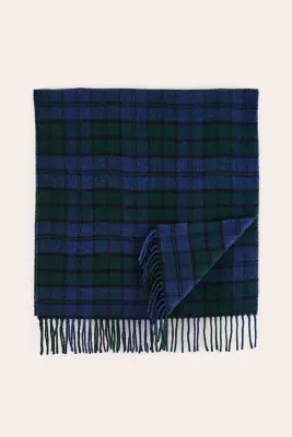 Écharpe Public tartan bleu et vert — photo 4