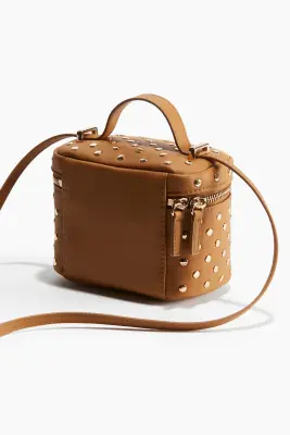 Trousse de toilette ornementée - Marron clair/doré — photo 1