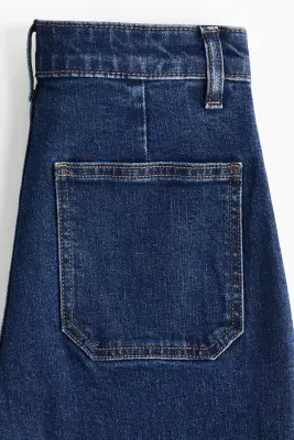 Wide High Jeans - Bleu denim — photo 4