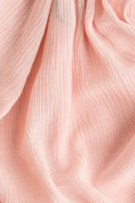 Blouse en viscose mélangée avec manches ballon - Rose clair — photo 4