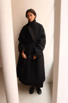 Casey Casey – MOON COAT 27HM253 – BLACK — photo 2