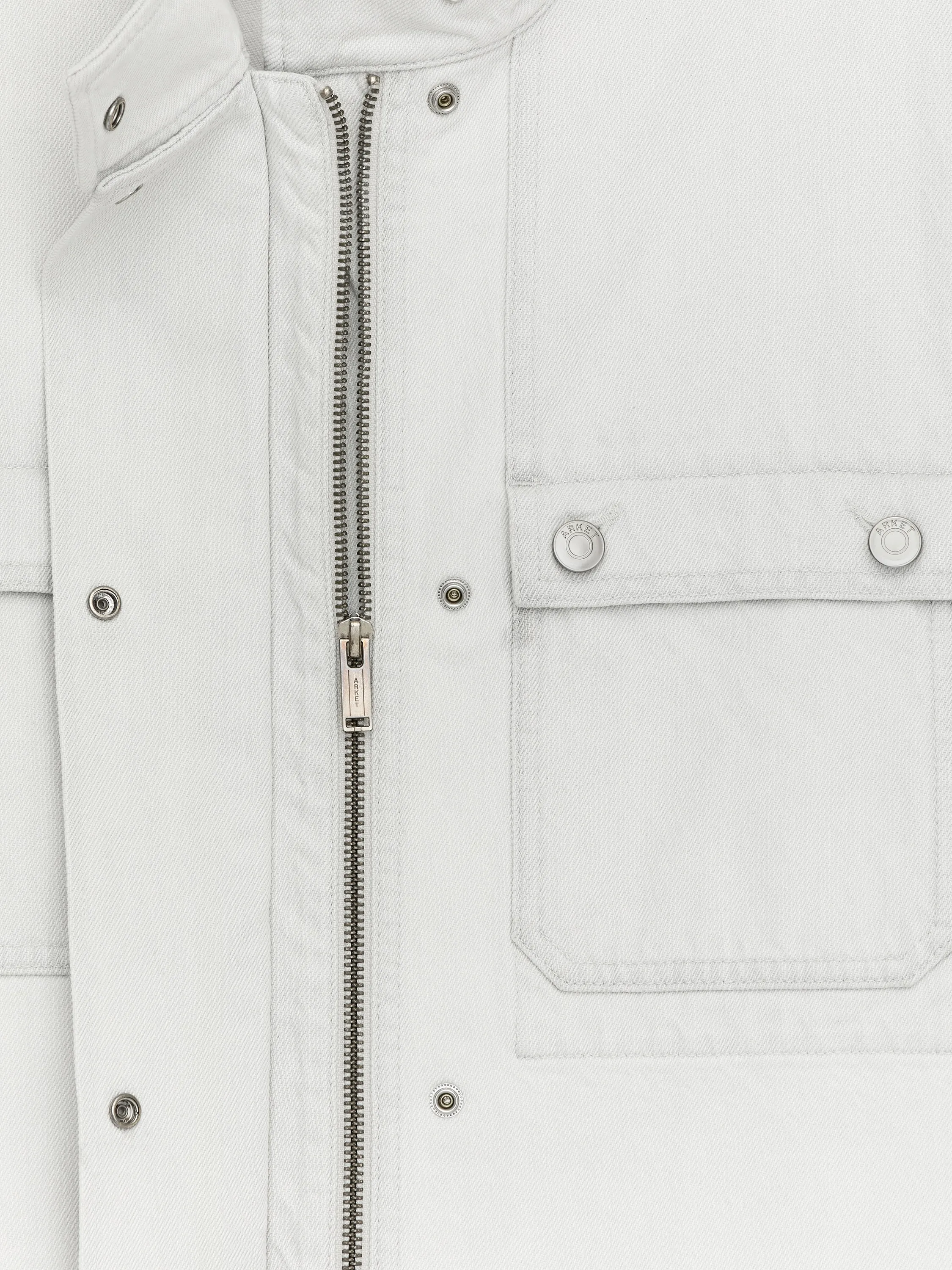 Veste à col montant - Blanc cassé