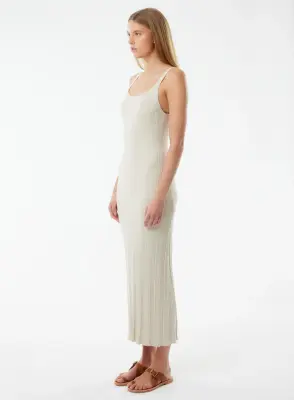 Robe en coton, viscose, élasthanne et fibre métallisée — photo 2