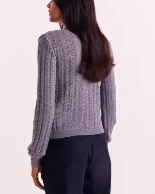 Cardigan Odile gris — photo 3