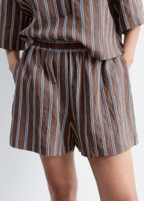 Short style boxer ample - Brun/Rayures — photo 4