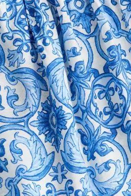 Robe à étage imprimée - Crème/motif — photo 3