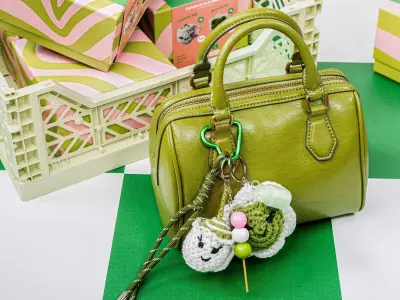 Kit crochet bag charms matcha club – La petite épicerie — photo 3