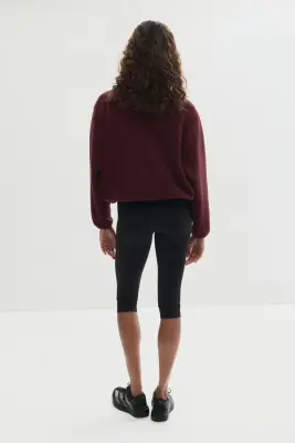 Veste de sport en tissu Teddy bear - Rouge cerise — photo 3