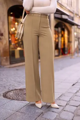 Nala Stretch Pants - Beige — photo 3