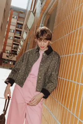 Veste workwear fleurie Femme — photo 2
