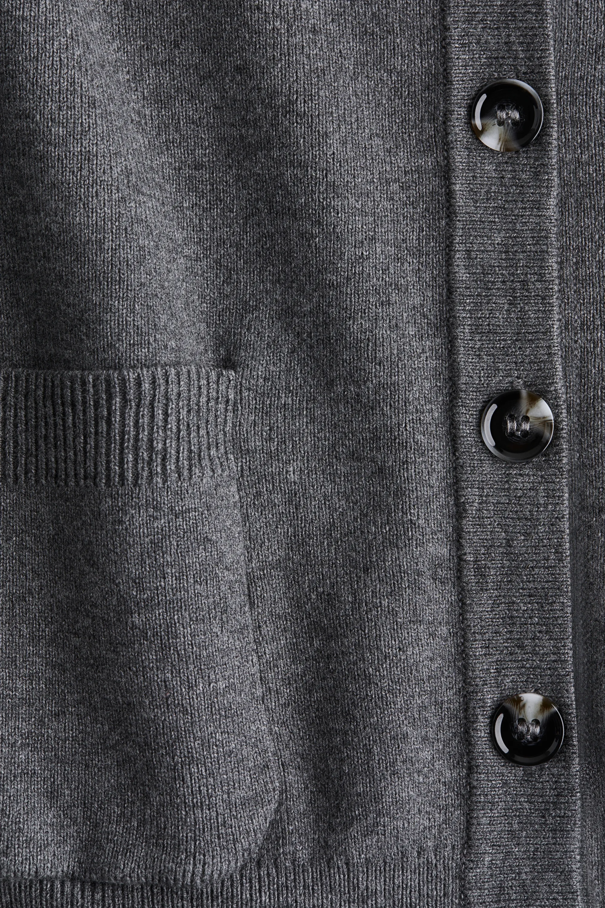 Gilet sans manches en maille fine - Gris foncé chiné