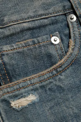 SPACE JEAN TAILLE MI-HAUTE COUPE DROITE DÉCONTRACTÉE - Marina Blue - Bleu foncé — photo 5