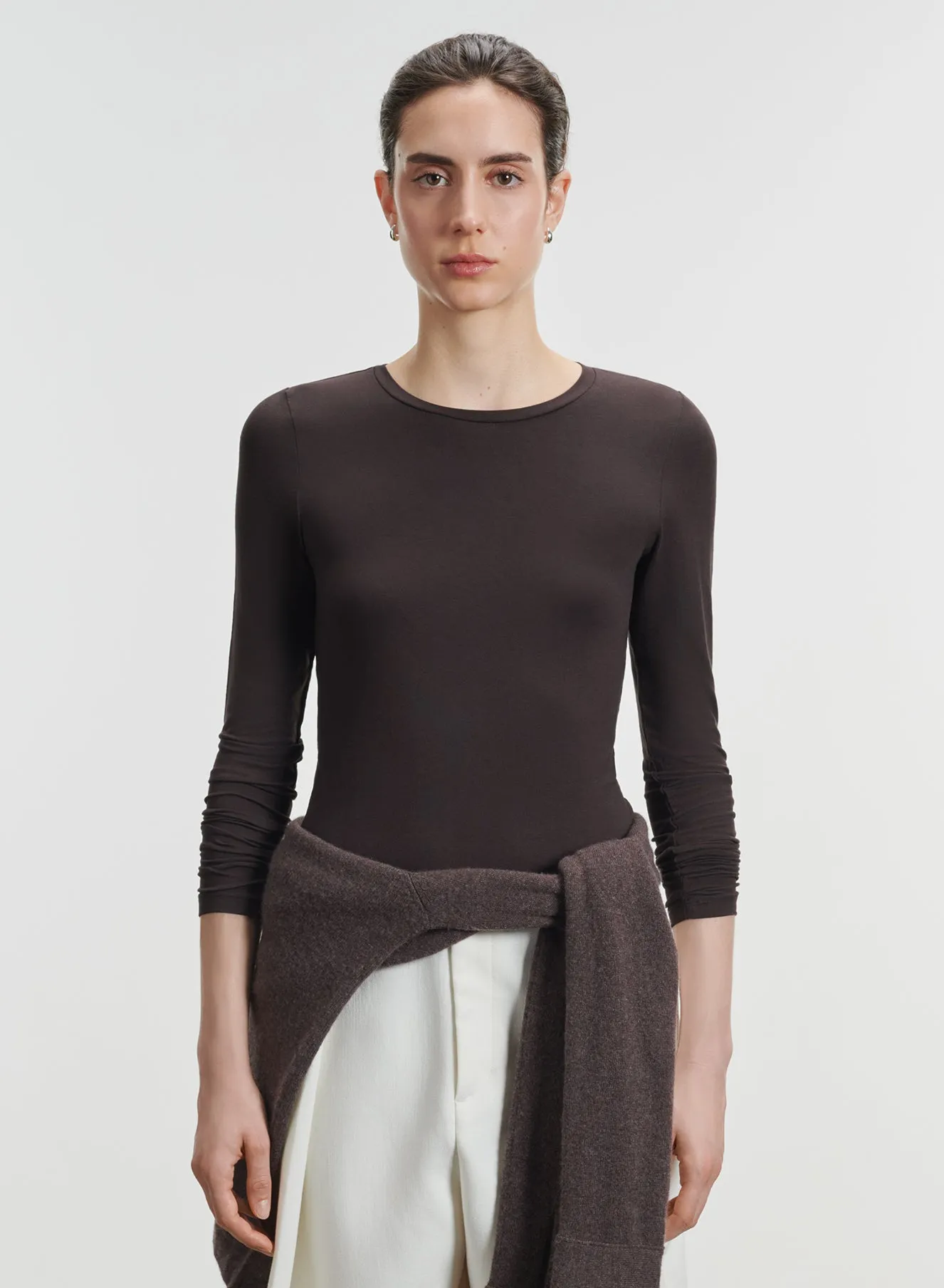 T-shirt en viscose et élasthanne