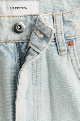 Straight Regular Waist Jeans - Bleu denim pâle/bleu denim — photo 4